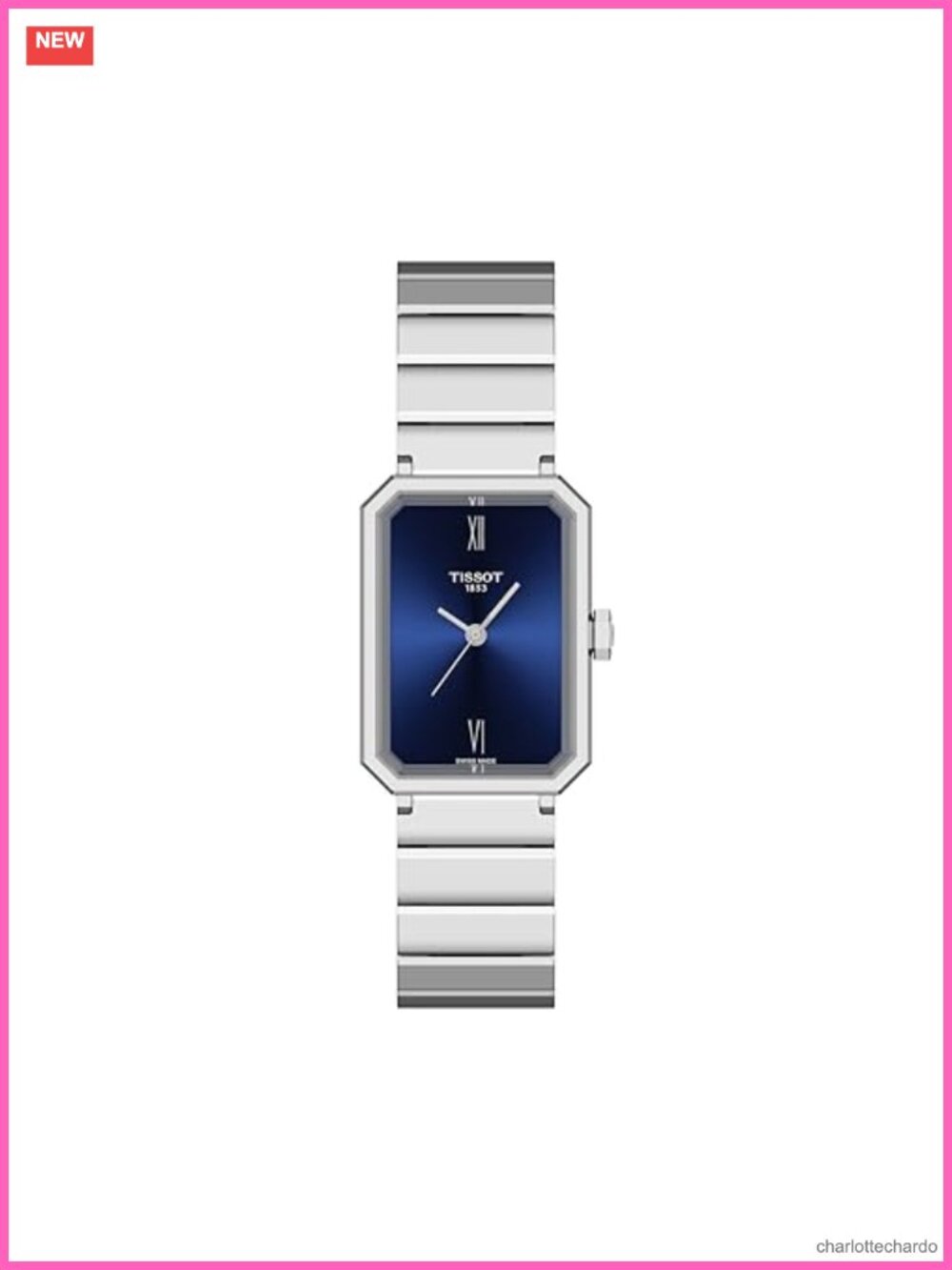 Tissot SRV Swiss Quartz Rectangular Dress Watch 21.80mm Stainless Steel